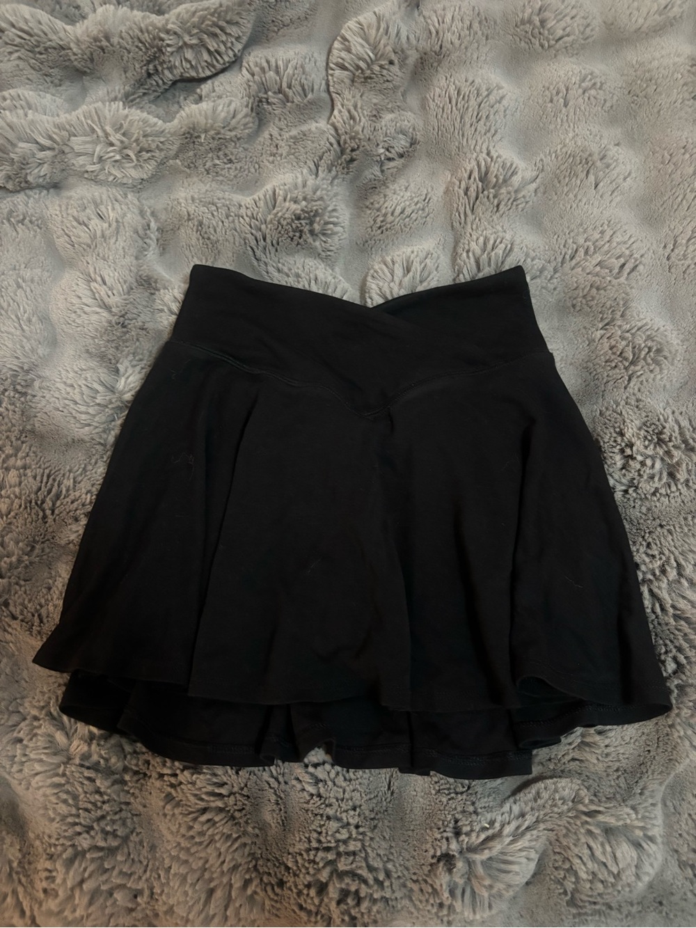 Hollister Black Skort with cross cross Waistband